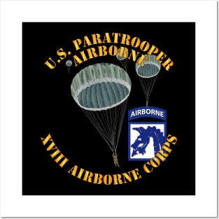 Army - US Paratrooper - XVIII Airborne Corps wo Shadow Posters and Art